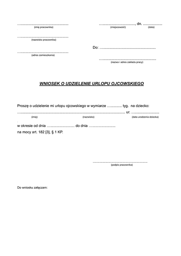 WUO Wniosek O Udzielenie Urlopu Ojcowskiego Wz r Do Pobrania Online wuo-wniosek-o-udzielenie-urlopu-ojcowskiego-wz-r-do-pobrania-online